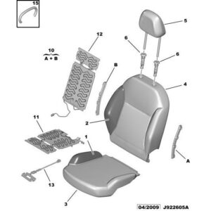 Citroen C3 2009-2013 Petrol Passenger Detection Sensor