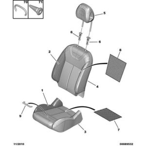 Citroen DS4 2010-2021 Diesel Passenger Detection Sensor