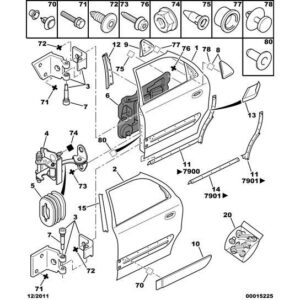 Citroen Xsara 2000-2004 Petrol Rear Door