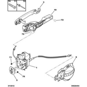 Citroen C3 2002-2005 Petrol Door Handle