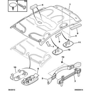 Citroen C3 2002-2005 Petrol Grab Handle