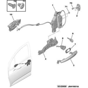 Citroen DS3 2010-2022 Petrol Door Remote Control