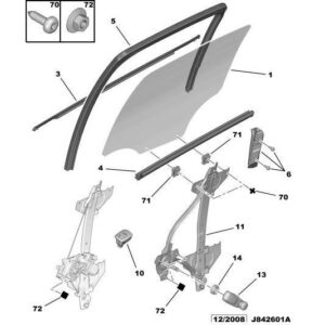 Citroen C3 2009-2013 Petrol Window Lifter Handle
