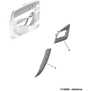 Citroen C3 2015-2021 Petrol Pull Handle Trim