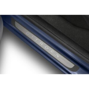 Citroen Berlingo 2015-2022 Front Door Sill Trims Brushed Stainless Steel Finish