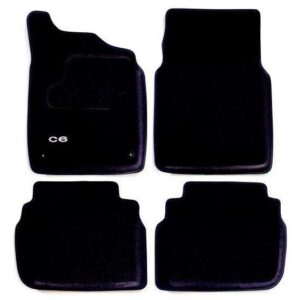Citroen C6 2005-2012 Shaped Needlecord Carpet Mats Front And Rear