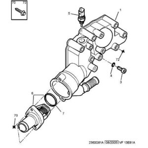 Citroen Berlingo 2008-2012 Petrol Water Temperature Sensor