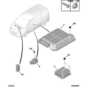 Citroen Dispatch 2007-2011 Diesel Psgr Airbag Deact Control