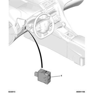 Citroen DS5 2011-2021 Petrol Headlight Adjustment Control