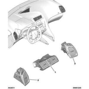 Citroen DS5 2011-2021 Petrol Heater Air Distribution