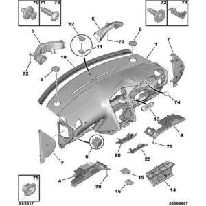Citroen DS4 2010-2021 Diesel Heater Air Channel