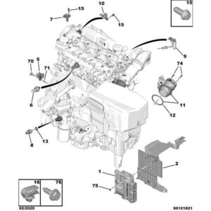 Citroen C5 Air Cross 2018-2021 Diesel Engine Speed Sensor
