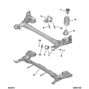 Citroen DS5 2011-2021 Petrol Rear Suspension Spring