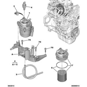 Citroen Dispatch 2016-2020 Diesel Dummy Water In Diesel Detector