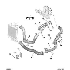 Citroen C5 Air Cross 2018-2021 Diesel Turbo Side Air Union