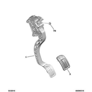 Citroen C5 Air Cross 2018-2021 Petrol Accelerator Pedal Cover