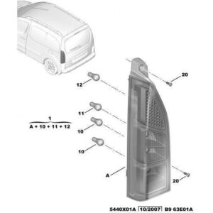 Citroen Berlingo 2015-2018 Petrol Tail-Light