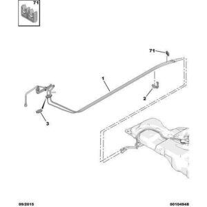 Citroen Berlingo 2015-2018 Petrol Dual Fuel Line