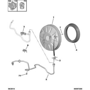 Citroen Dispatch 2016-2020 Diesel Brake Pressure Sensor