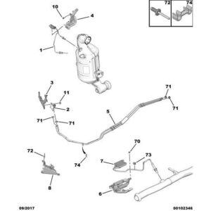 Citroen Berlingo 2015-2018 Diesel Differential Pressure Sensor