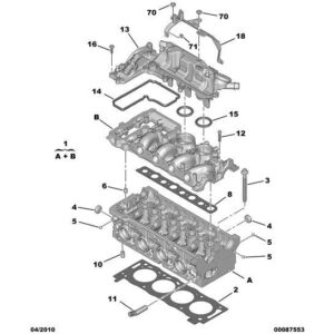 Citroen C-Crosser 2007-2012 Diesel Cylinder-Head Cover