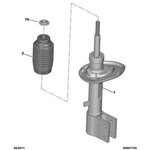 Citroen DS5 2011-2021 Petrol Front Suspension Shock-Absorb