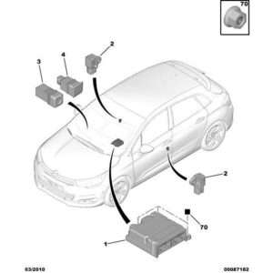 Citroen DS4 2010-2021 Diesel Airbag Control Unit