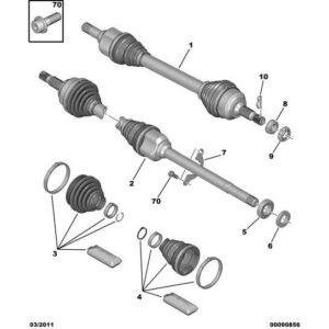 Citroen DS5 2011-2021 Petrol Drive-Shaft New