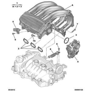 Citroen C1 2012-2014 Petrol Intake Air Distributor
