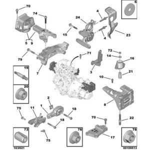 Citroen C3 Air Cross 2017-2021 Petrol Engine Mounting Bracket