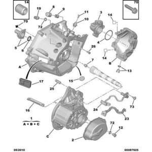 Citroen C3 Air Cross 2017-2021 Petrol Clutch Folk Bellows