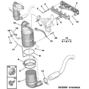 Citroen DS3 2010-2022 Diesel Particle Filter Pressure Pipe
