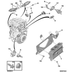 Citroen C1 2012-2014 Petrol Engine Speed Sensor Protector