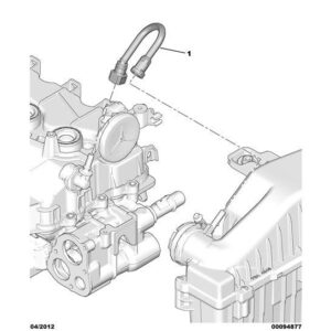 Citroen C1 2012-2014 Petrol Housing Gas Re-Suction Pipe