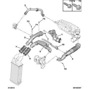 Citroen DS3 2010-2022 Petrol Turbo Side Air Union
