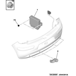 Citroen DS3 2010-2022 Obstacle Detection Sensor