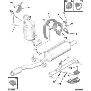 Citroen C3 Air Cross 2017-2021 Diesel Differential Pressure Sensor