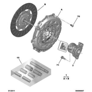 Citroen C3 Air Cross 2017-2021 Diesel Clutch Slave Cylinder Stop