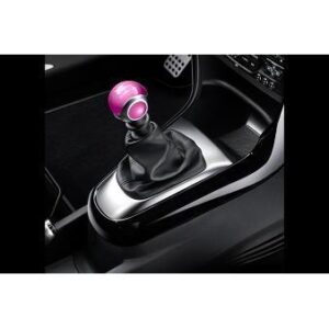 Citroen DS3 2010-2022 Gear Lever Knob For 5-Speed Manual Gearbox Fuchsia In Satin Chrome Zamak