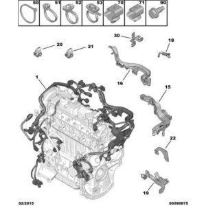 Citroen DS4 2010-2021 Diesel Wiring Harness Fixing Clamp