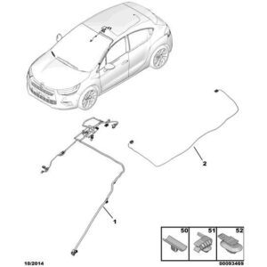 Citroen DS4 2010-2021 Petrol Interior Lamp Harness
