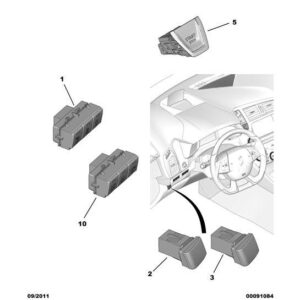 Citroen DS5 2011-2021 Petrol Starter Switch
