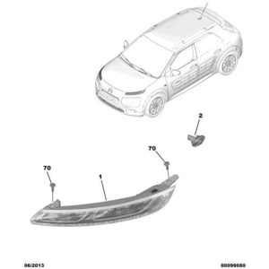 Citroen C4 Catcus 2014-2018 Petrol Front Light
