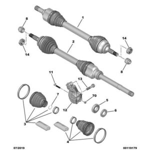 Citroen C4 Catcus 2014-2018 Petrol Drive-Shaft New