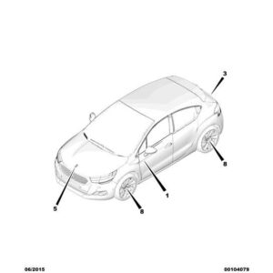 Citroen DS5 2011-2021 Petrol Wheel Badge Cap