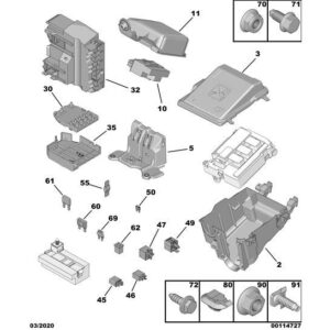 Citroen C5 Air Cross 2018-2021 Diesel Switching And Protection Unit