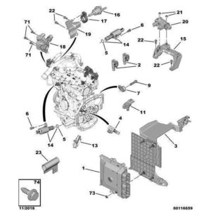 Citroen Berlingo 2018-2021 Petrol Vacuum Solenoid Valve