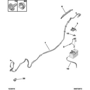 Citroen C6 2005-2012 Diesel Battery Charge Status Unit
