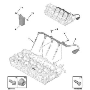 Citroen Berlingo 2012-2015 Diesel Glow Plug Pre-Heating Box