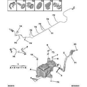 Citroen Berlingo 2015-2018 Diesel Fuel Tank Support